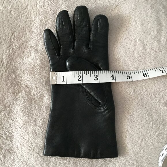 Black Capeskin leather gloves sz 7.5 - Picture 5 of 7